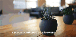 Desktop Screenshot of escoladedialogo.com.br